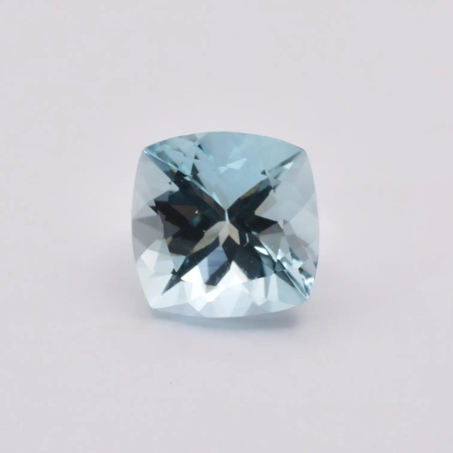Aigue-Marine Coussin Carré 0,90ct - pierre précieuse - gemme