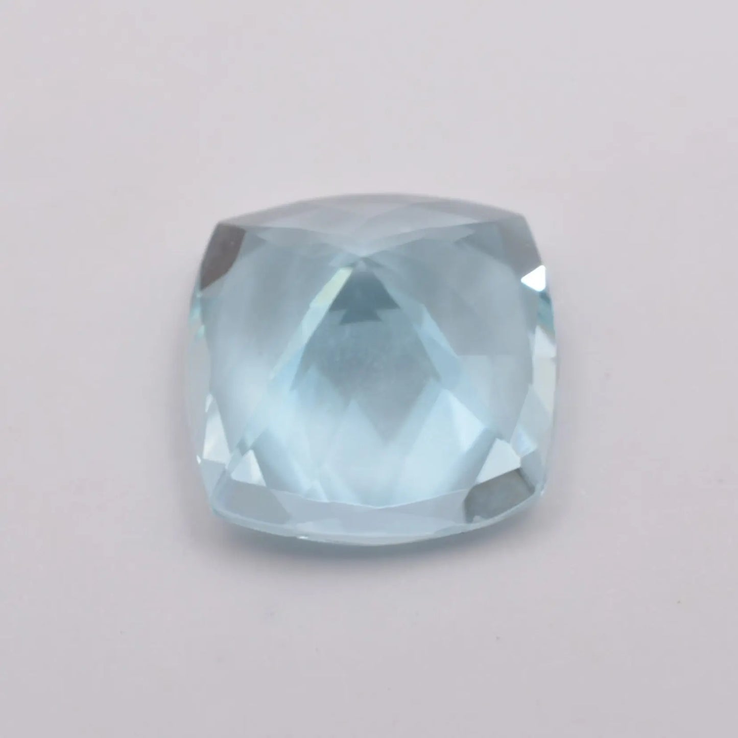 Aigue-Marine Coussin Carré 0,90ct - pierre précieuse - gemme