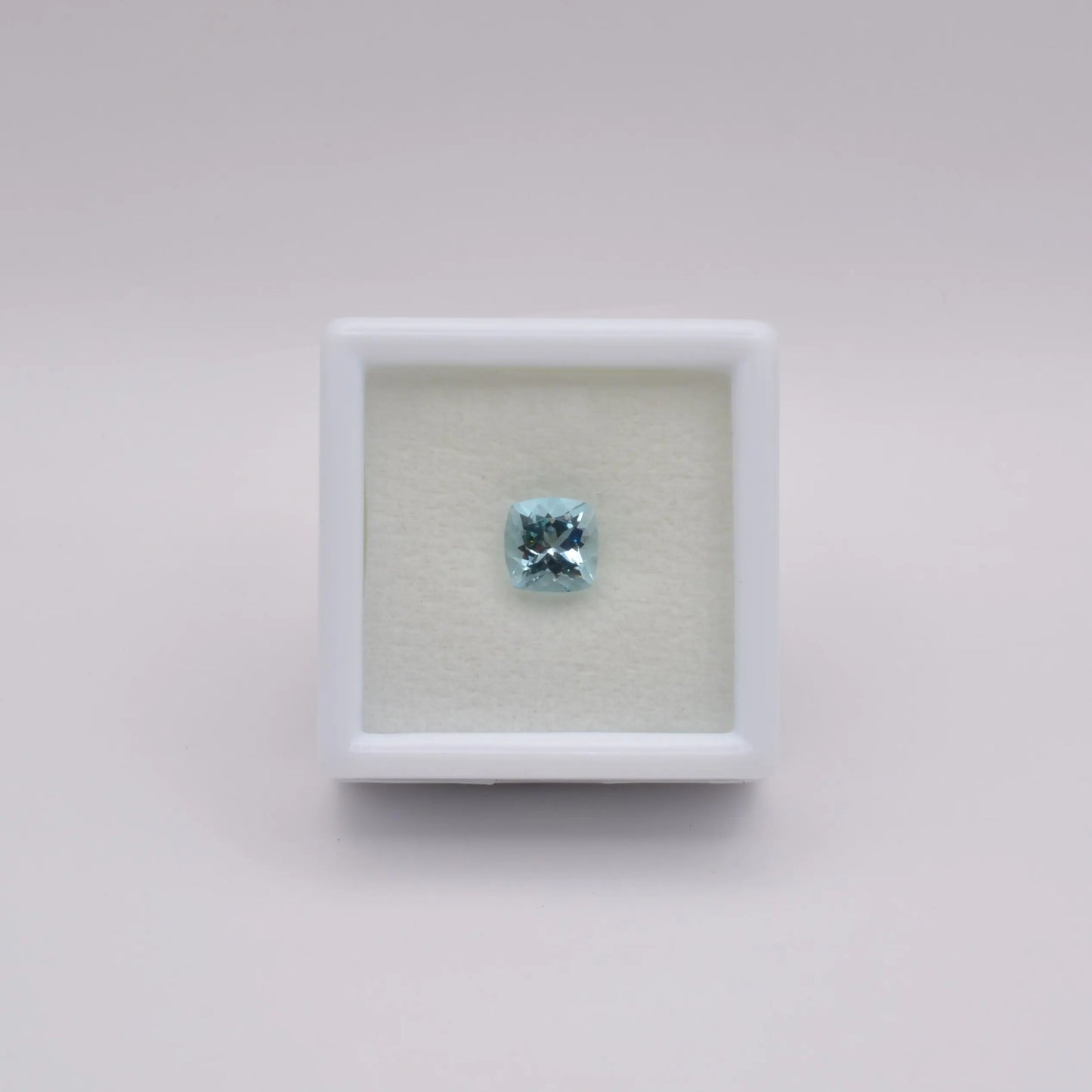 Aigue-Marine Coussin Carré 0,98ct - pierre précieuse - gemme