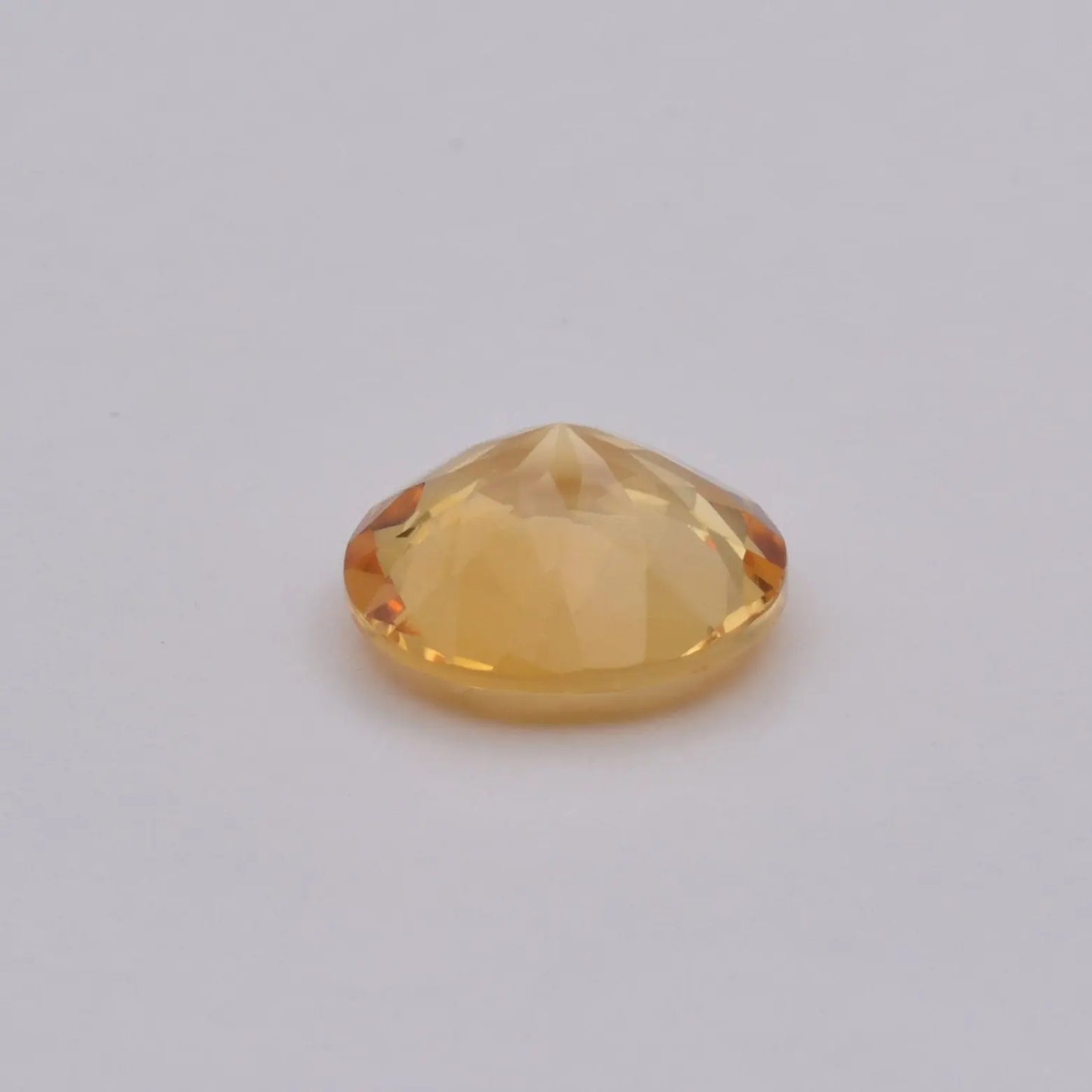 Gemme tailléeCitrine Ronde 6,00ct PASSOT-GEMS