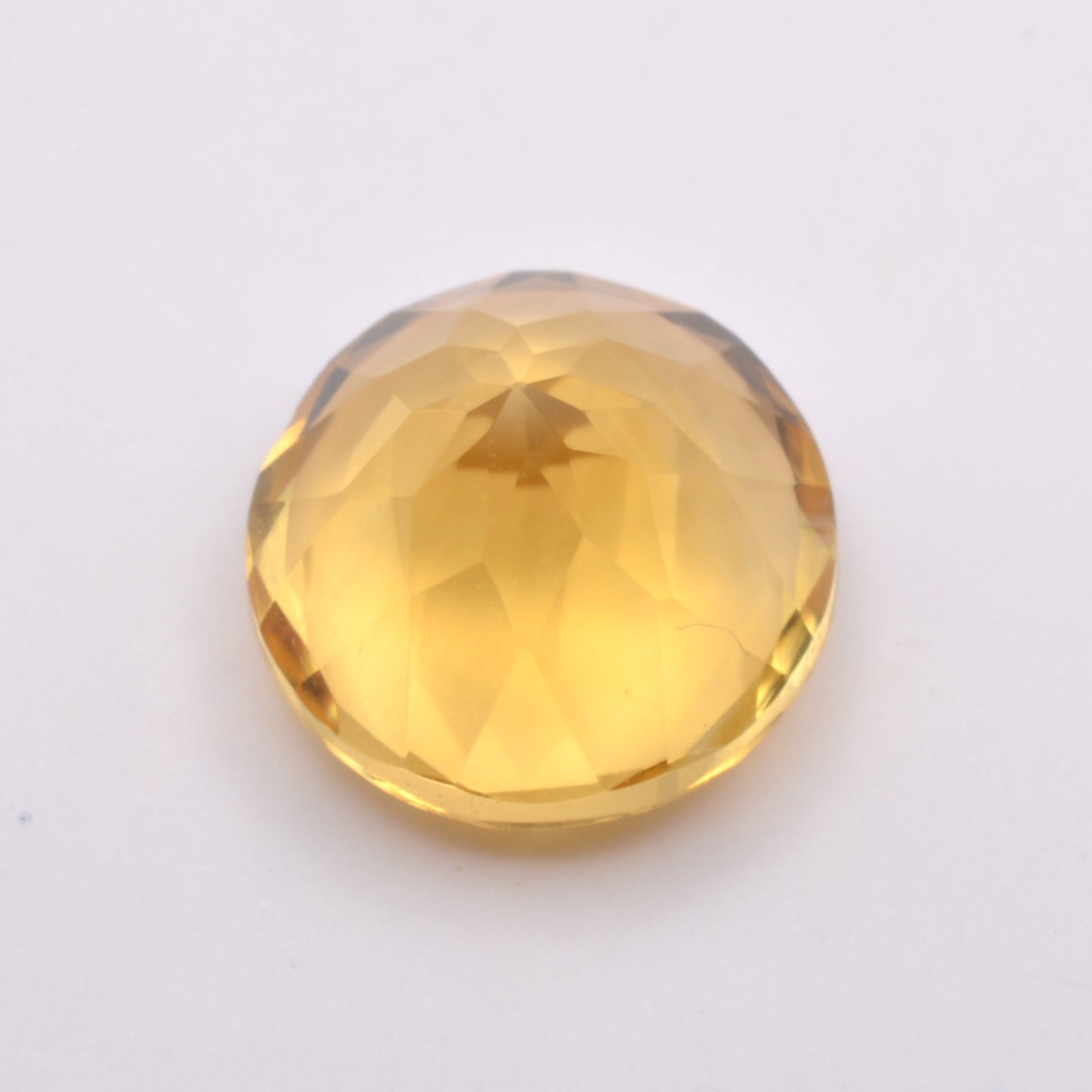 Gemme tailléeCitrine Ronde 3,94ct PASSOT-GEMS