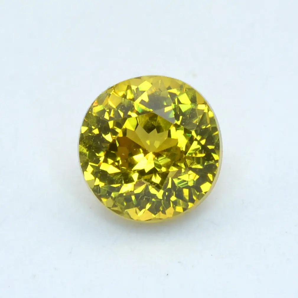 Pierre taillée Grenat du Mali Jaune Rond 1,26 ct