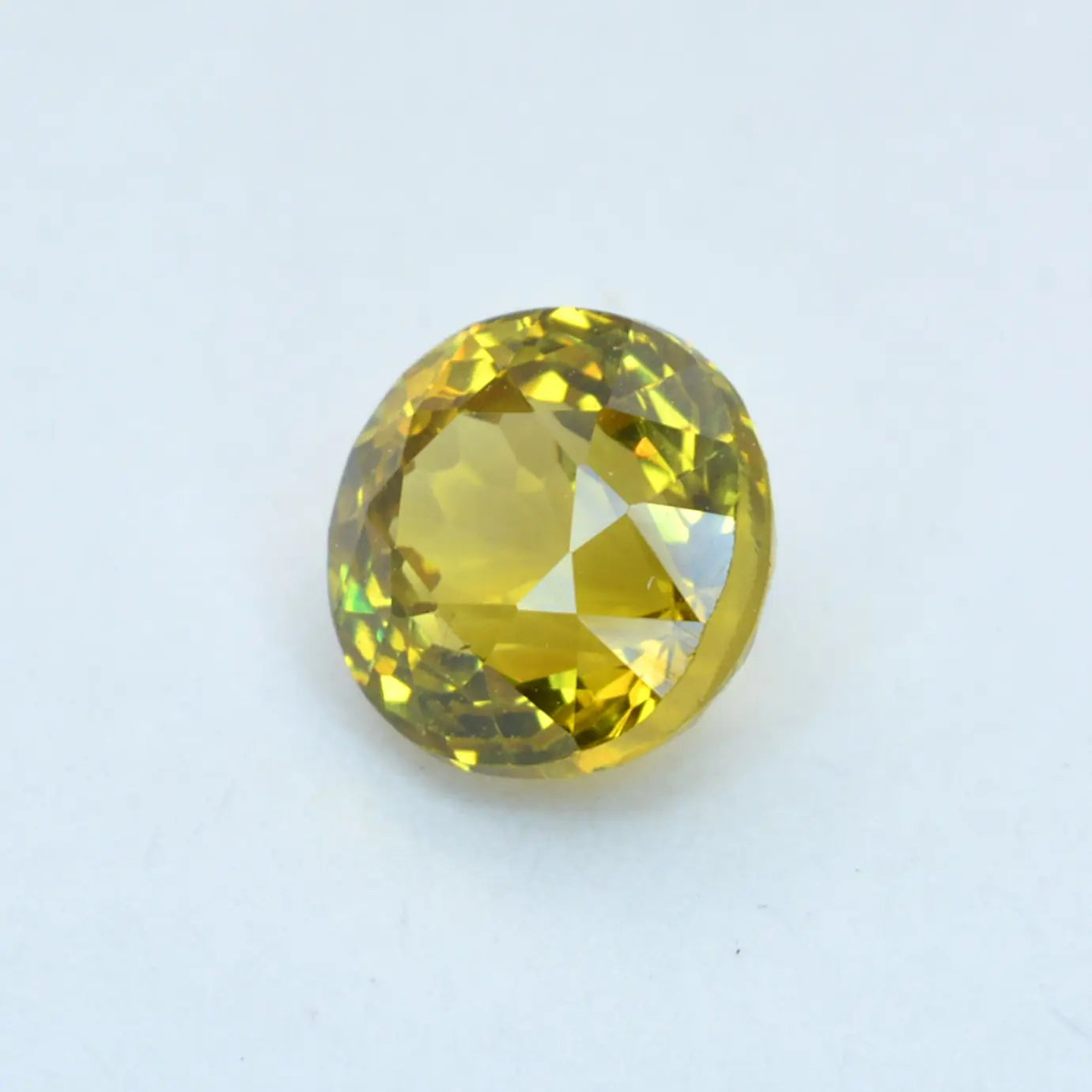 Pierre taillée Grenat du Mali Jaune Rond 1,26 ct