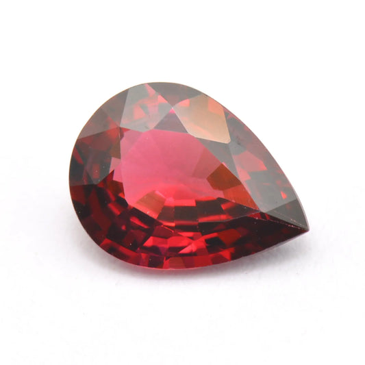 Pierre taillée Grenat Rhodolite Poire 1,53ct