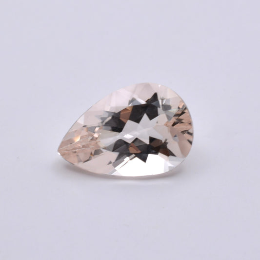 Pierre taillée Morganite Poire 2,77ct