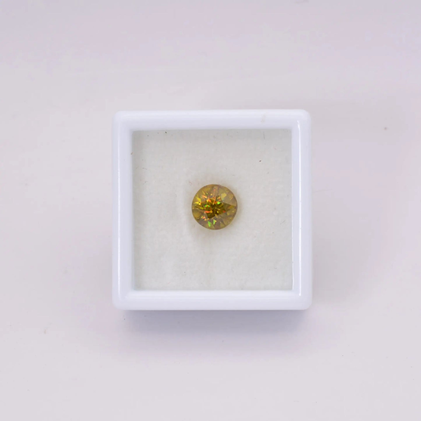 Sphène ou Titanite Ronde 1,54ct - pierre précieuse - gemme