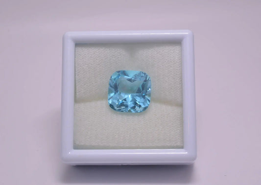 Topaze Coussin Carré 12,79ct - pierre précieuse - gemme