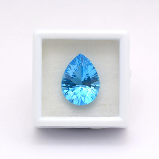 Topaze Bleue Poire 8,83 ct