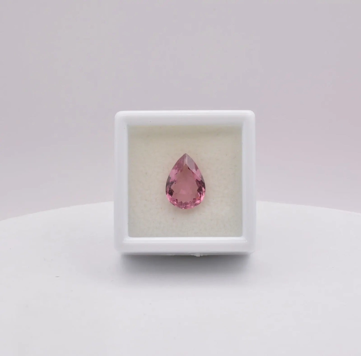 Pierre taillée Tourmaline Rose Poire 2,38ct