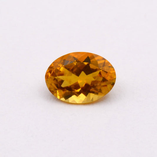 Tourmaline jaune ovale 0,71 ct
