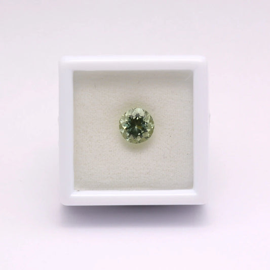 Tourmaline verte ronde 1,37 ct