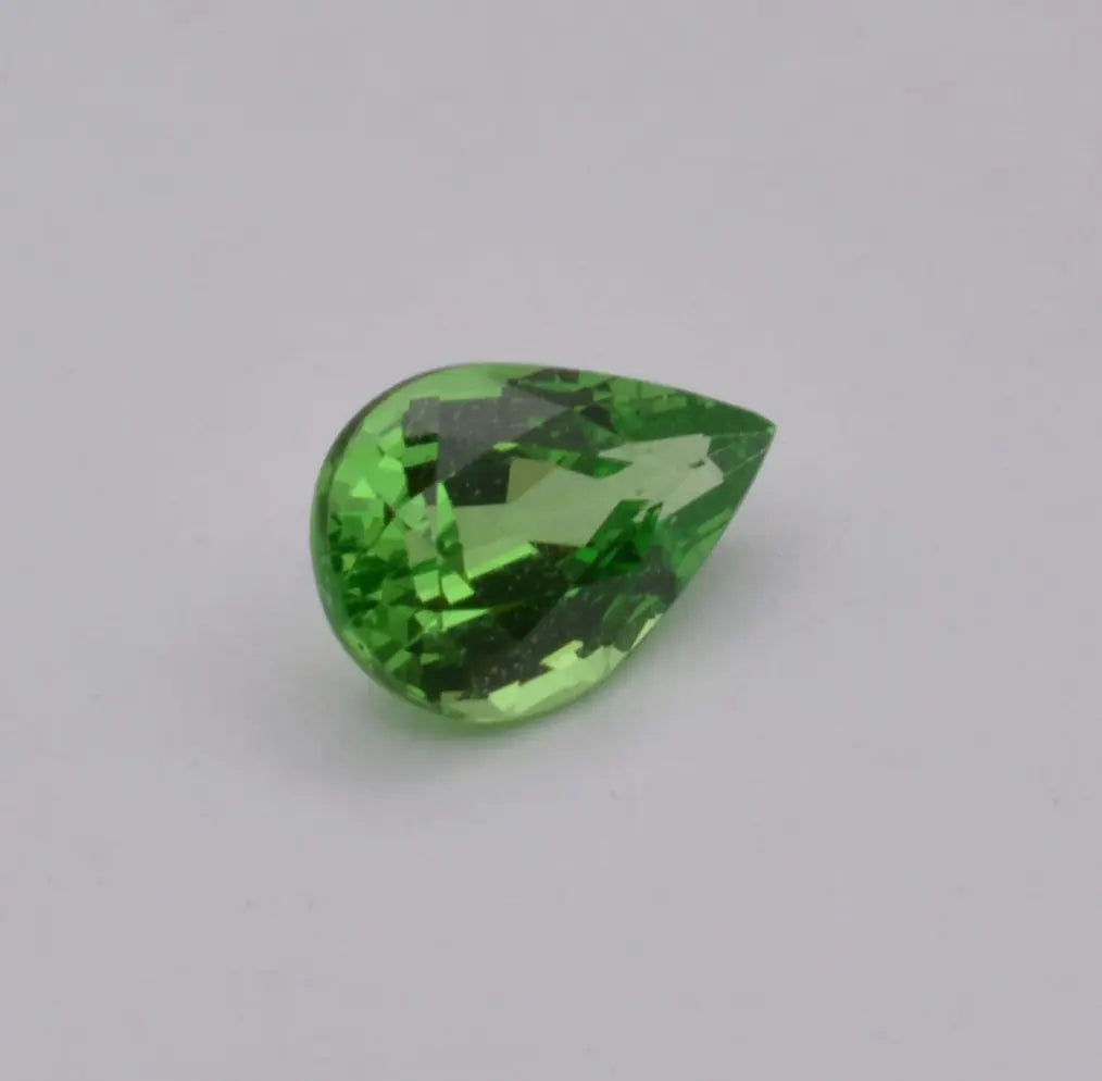 Grenat Tsavorite Poire Vert 0,77ct - pierre précieuse - gemme