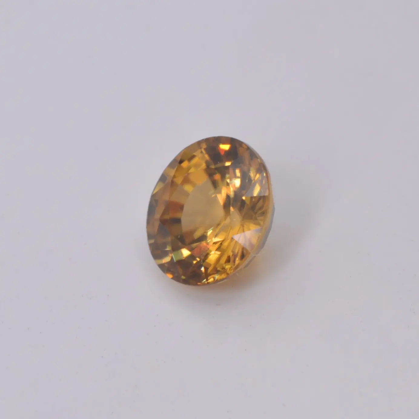 Zircon Jaune Rond 1,21ct - pierre précieuse - gemme