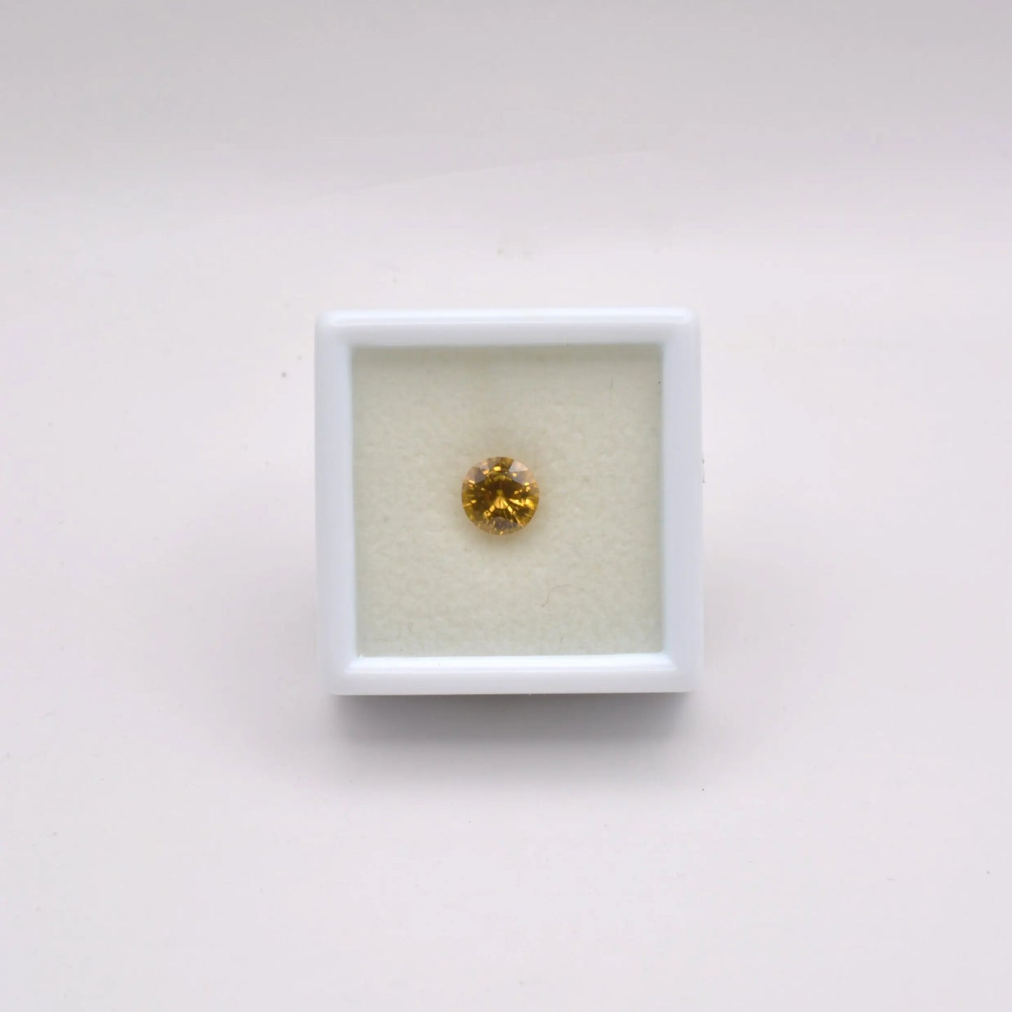 Zircon Jaune Rond 1,21ct - pierre précieuse - gemme