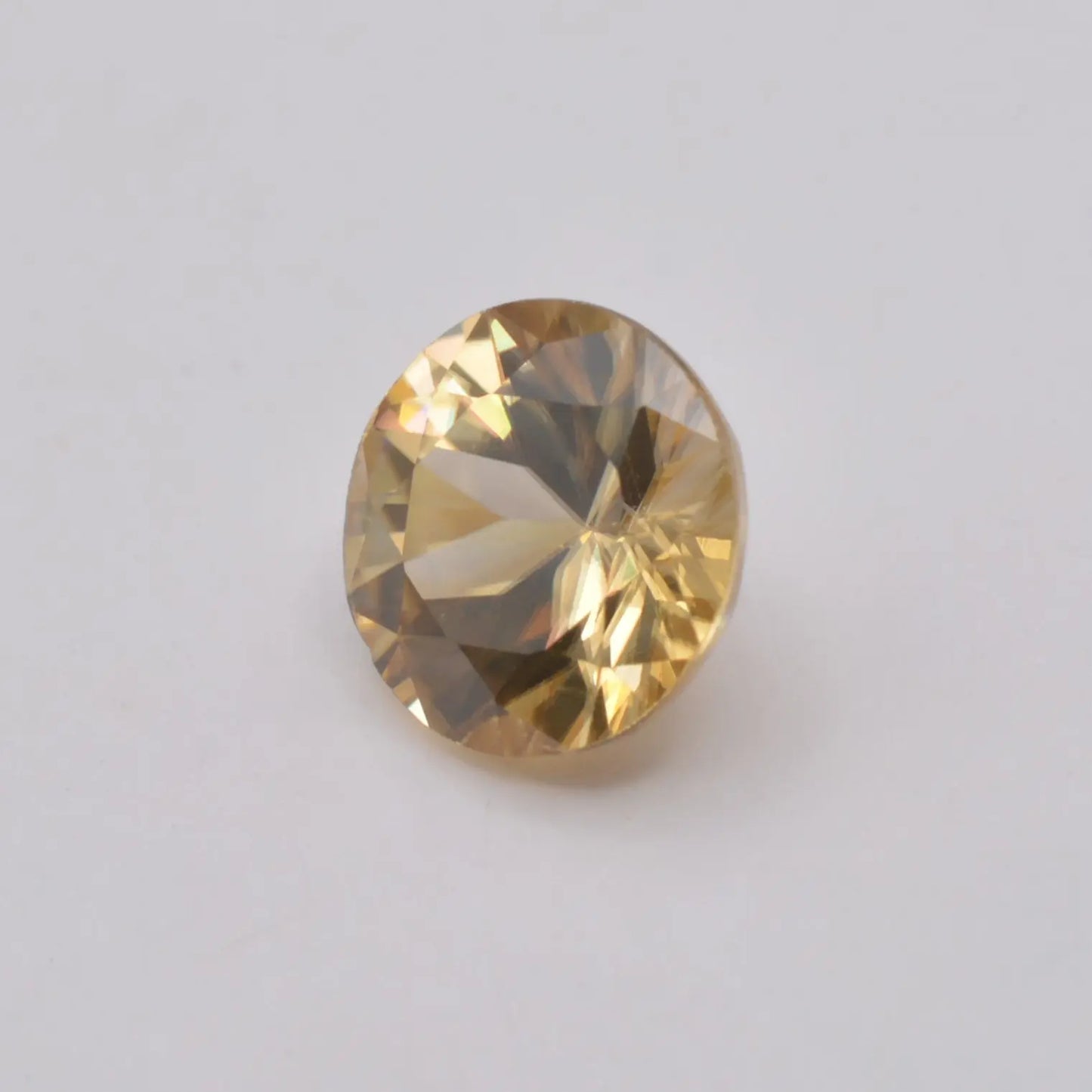 Zircon Jaune Rond 1,36ct - pierre précieuse - gemme