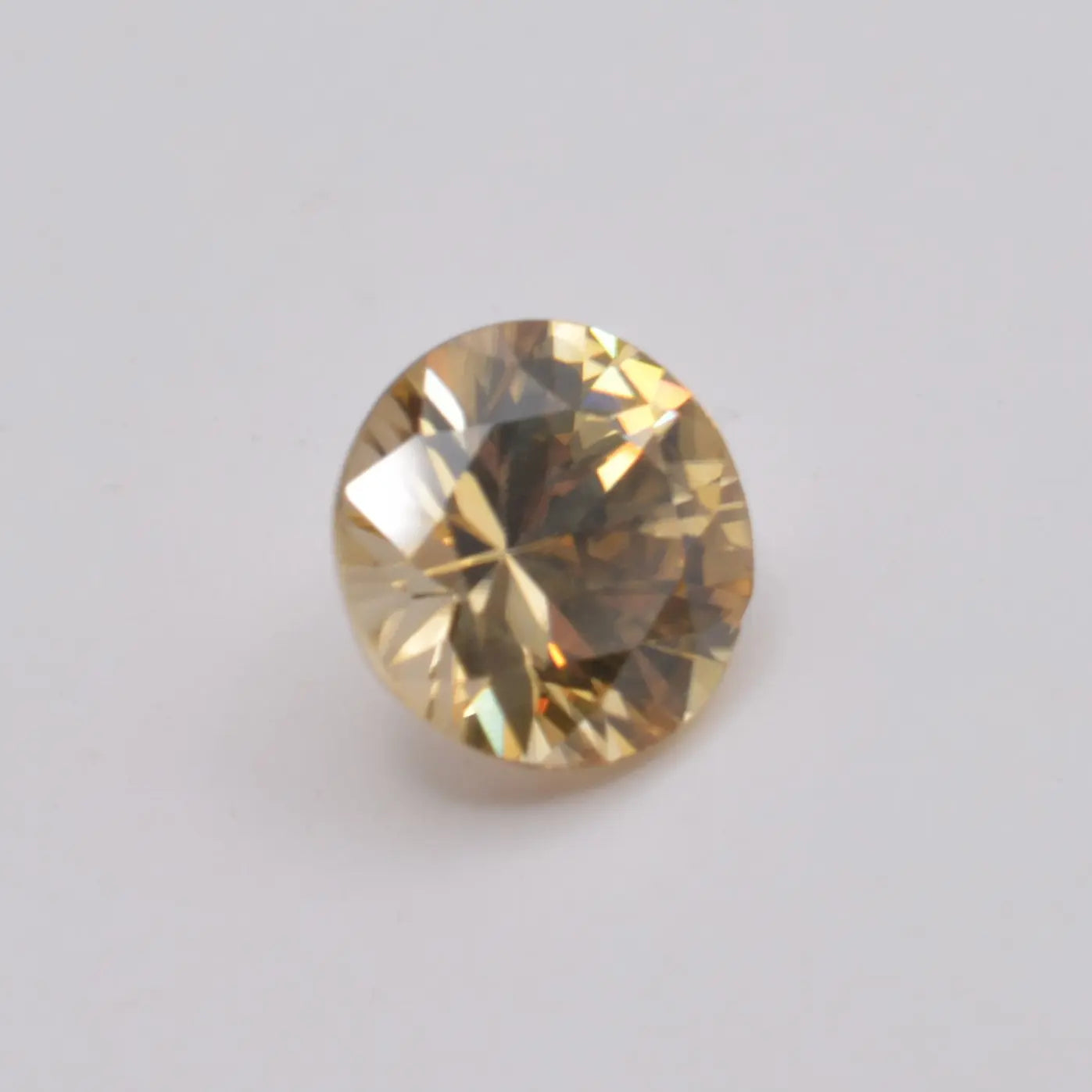 Zircon Jaune Rond 1,36ct - pierre précieuse - gemme