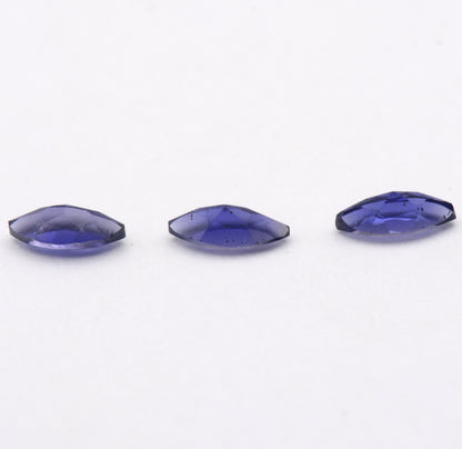 Lot de 3 Iolites ou Cordiérites 0,58 ct