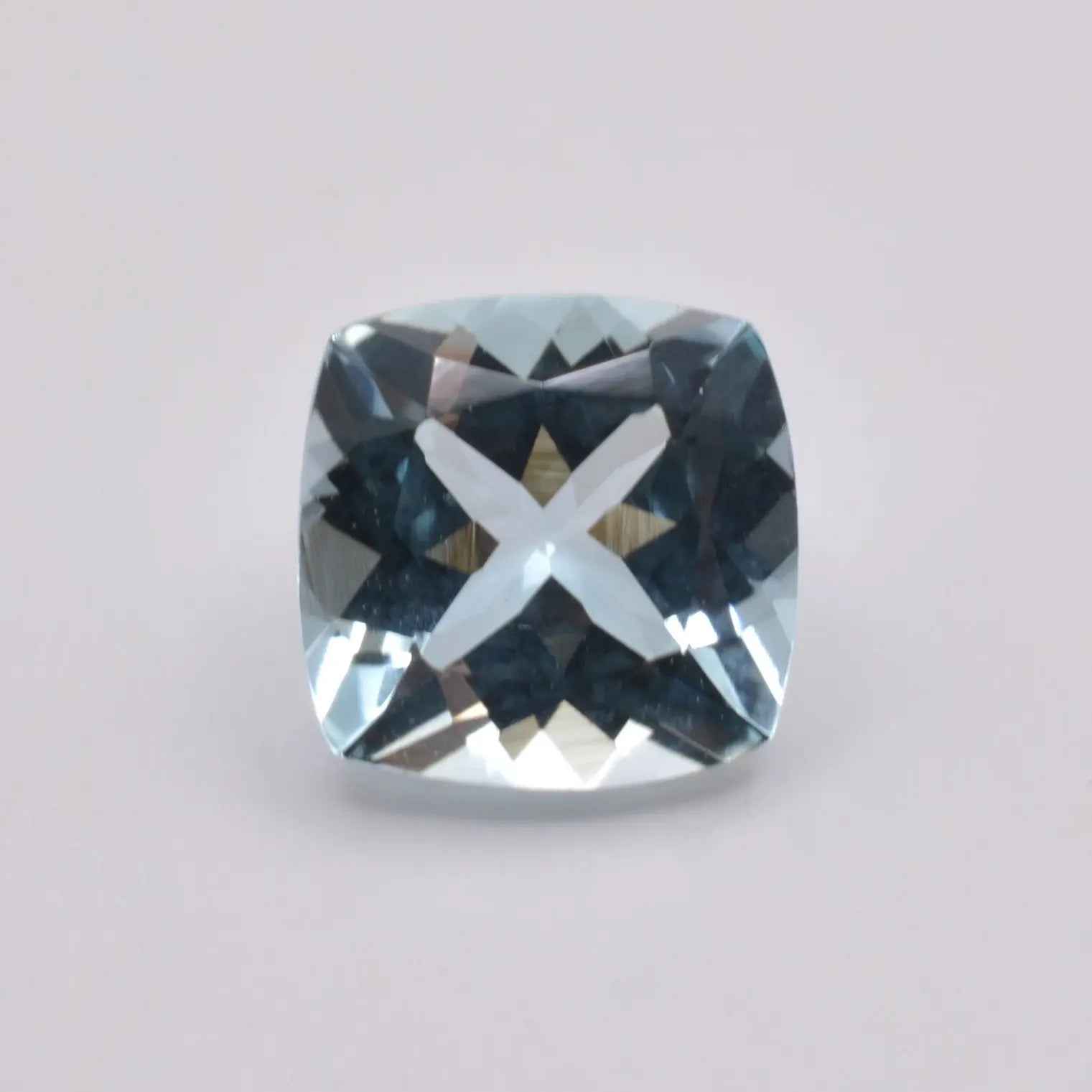 Aigue-Marine Coussin carré 0,82ct - pierre précieuse - gemme