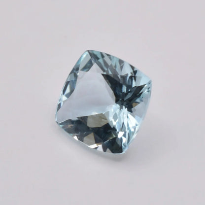 Aigue-Marine Coussin carré 0,82ct - pierre précieuse - gemme