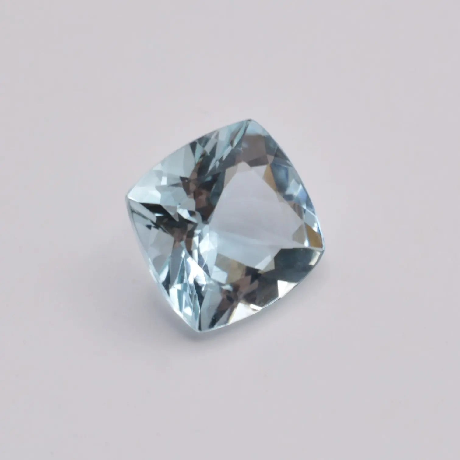 Aigue-Marine Coussin carré 0,82ct - pierre précieuse - gemme