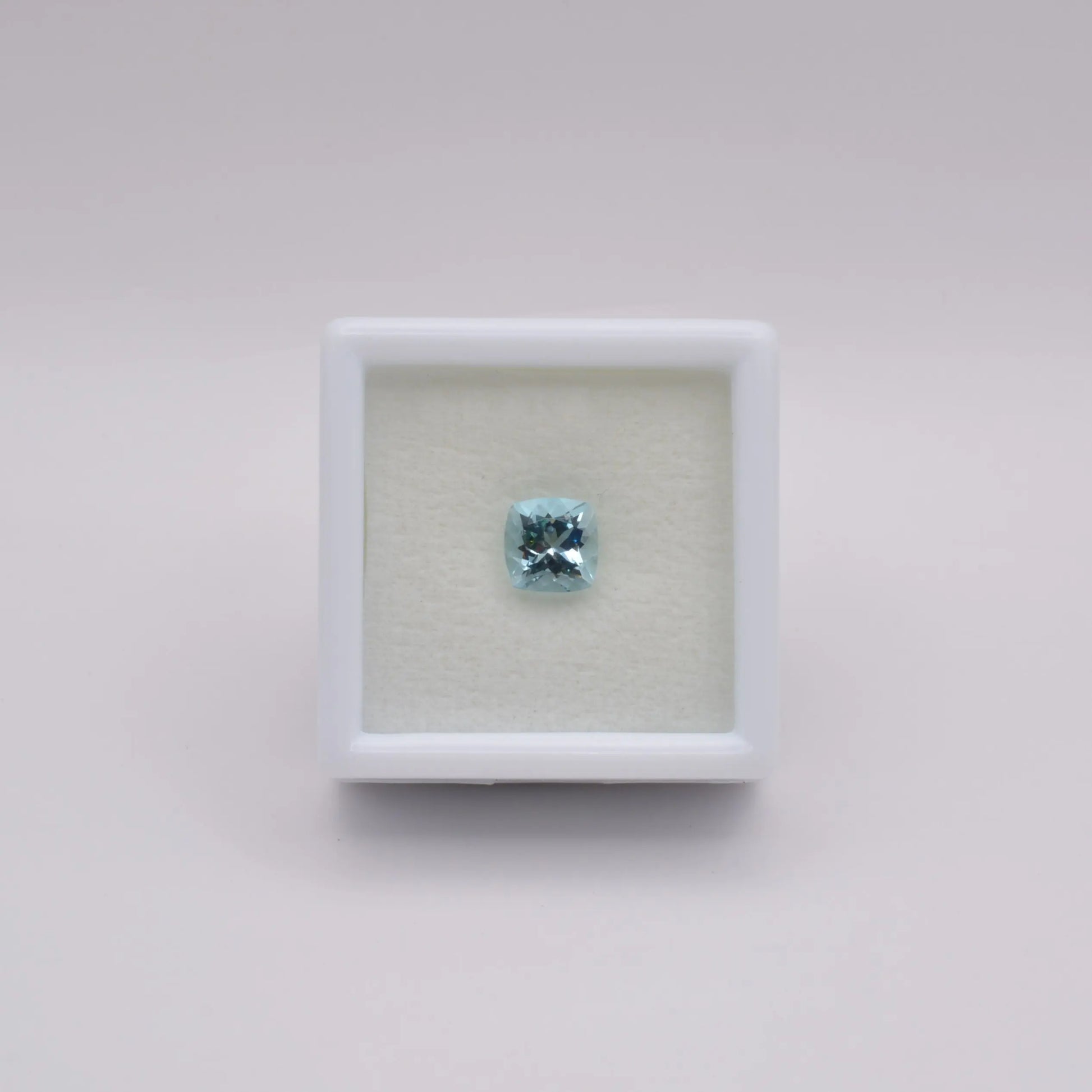 Aigue-Marine Coussin Carré 0,98ct - pierre précieuse - gemme