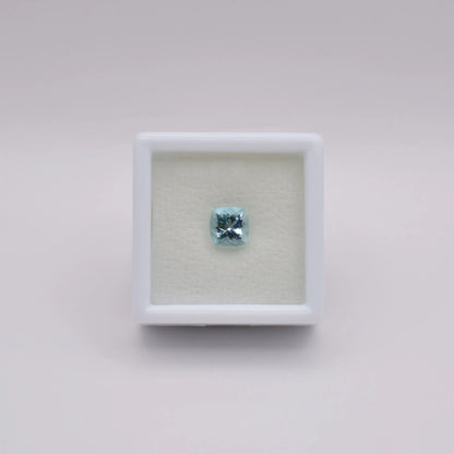 Aigue-Marine Coussin Carré 0,98ct - pierre précieuse - gemme