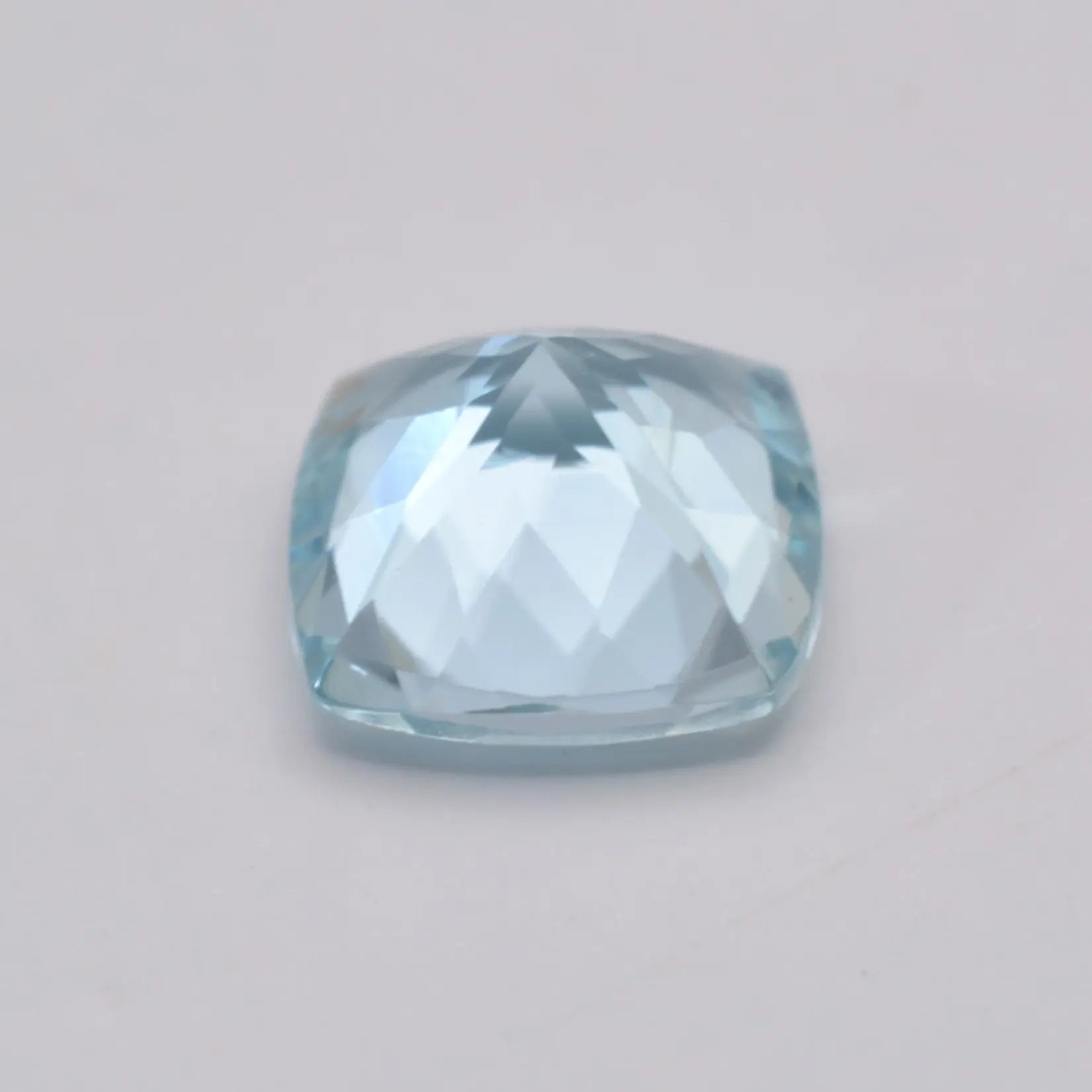 Aigue-Marine Coussin carré 0,82ct - pierre précieuse - gemme