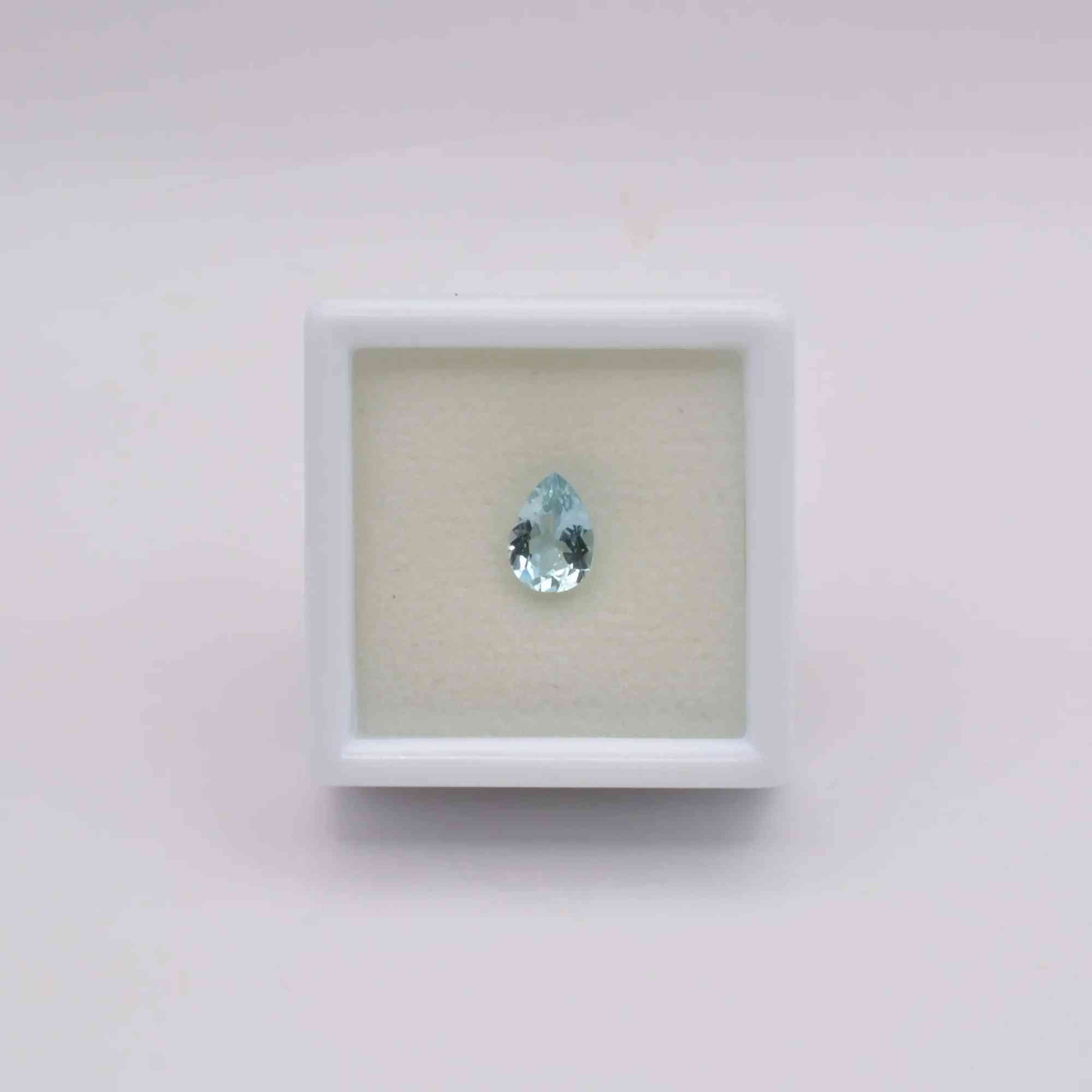 Aigue-Marine Poire 0,61ct - pierre précieuse - gemme