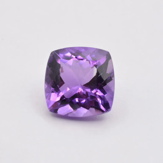 Améthyste Coussin Carré 5,96ct - pierre précieuse - gemme