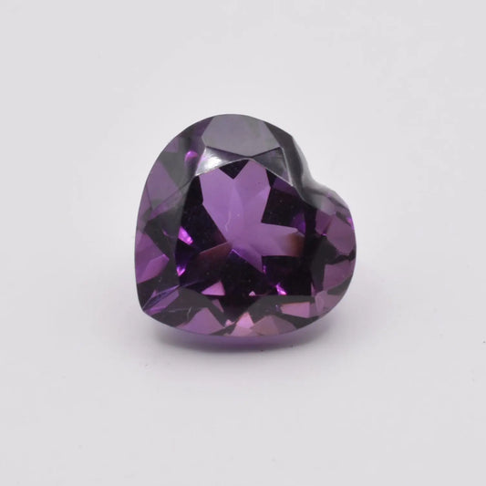 Améthyste Cœur 4,56ct - pierre précieuse - gemme