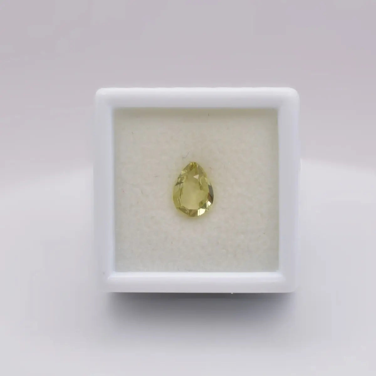 Chrysobéryl Jaune Poire 0,91ct - pierre précieuse - gemme