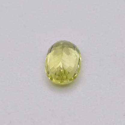 Chrysobéryl Jaune Ovale 0,70ct - pierre précieuse - gemme