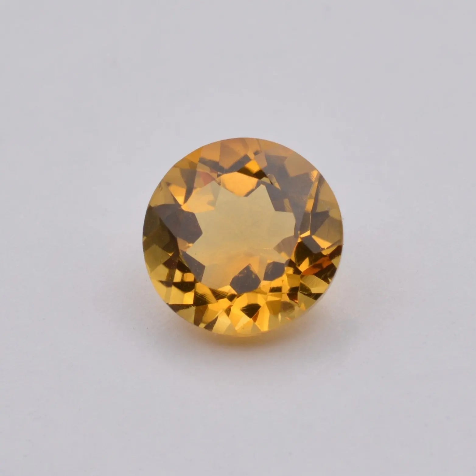 Gemme tailléeCitrine Ronde 3,36ct PASSOT-GEMS