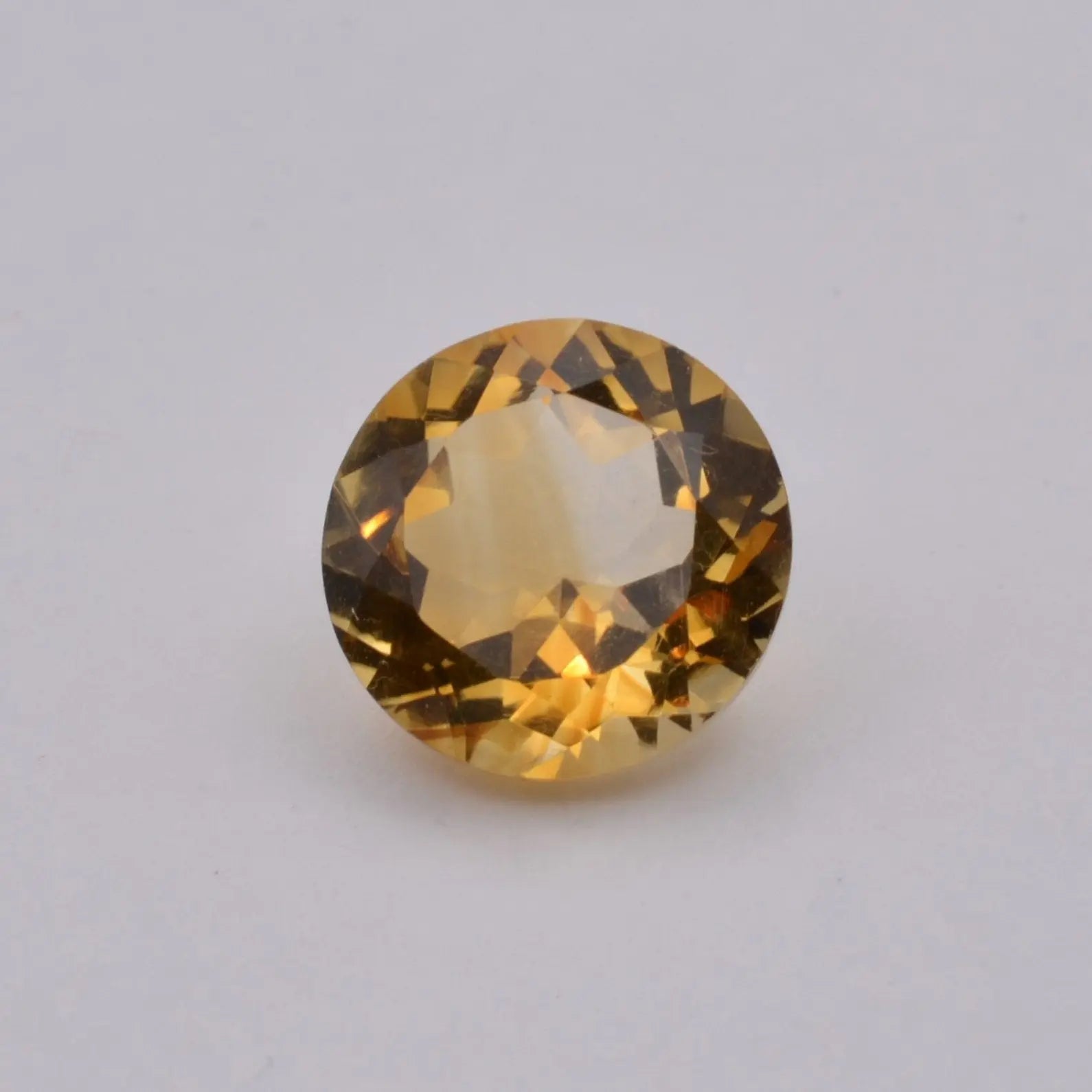 Gemme tailléeCitrine Ronde 4,28ct PASSOT-GEMS