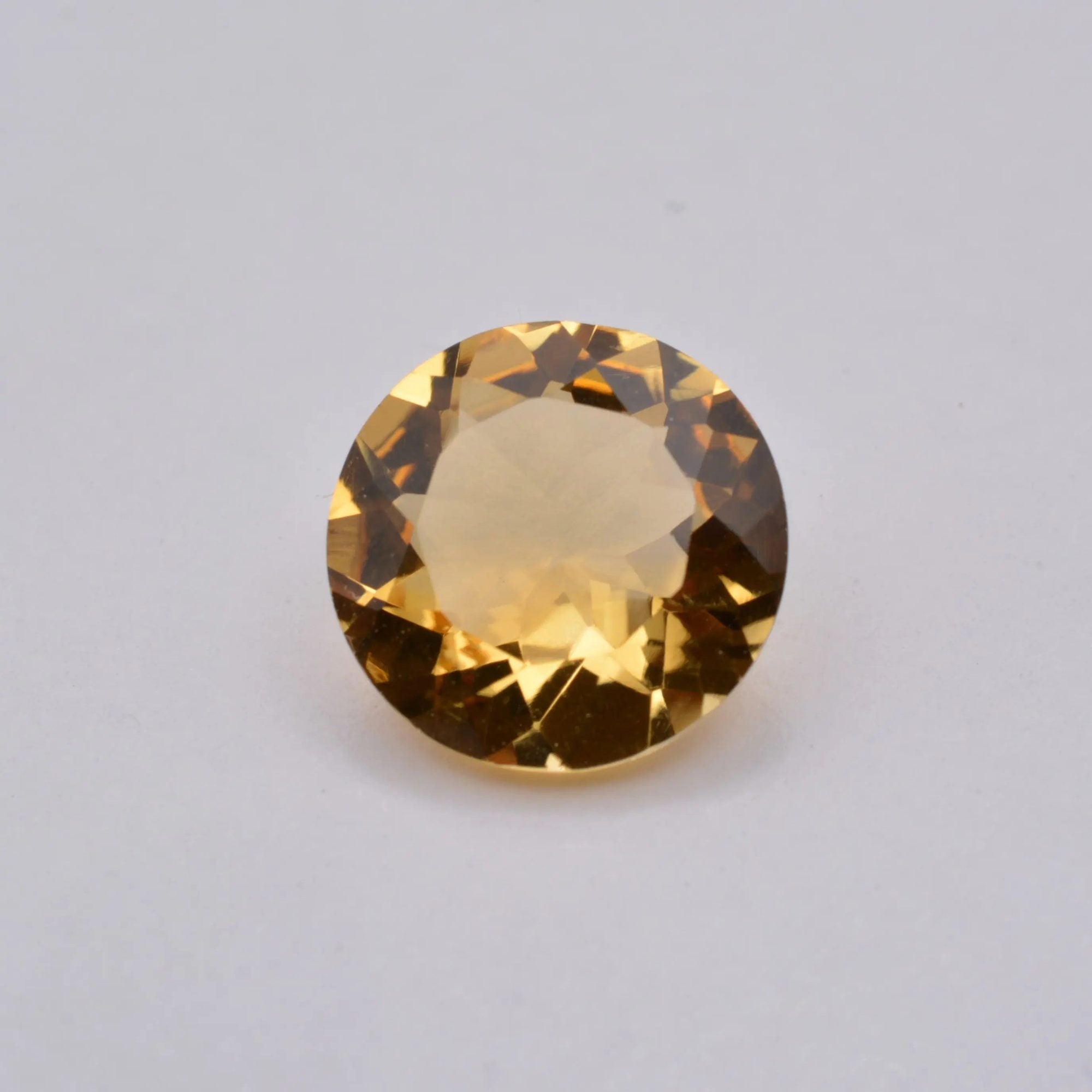 Gemme tailléeCitrine Ronde 6,00ct PASSOT-GEMS