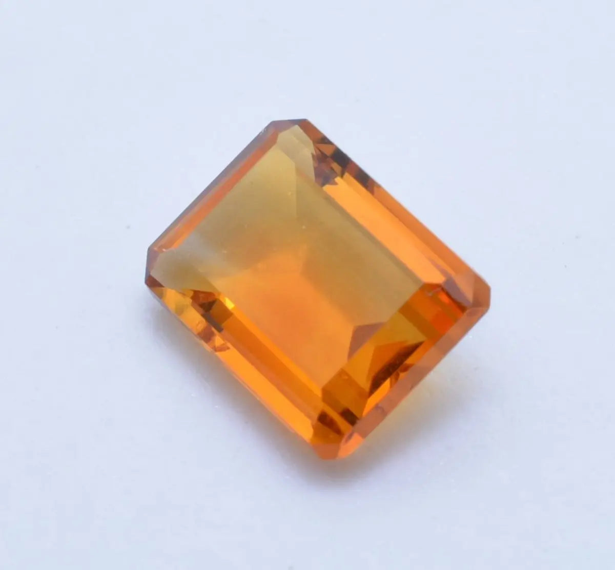 Gemme tailléeCitrine Madère Rectangle 1,45ct PASSOT-GEMS