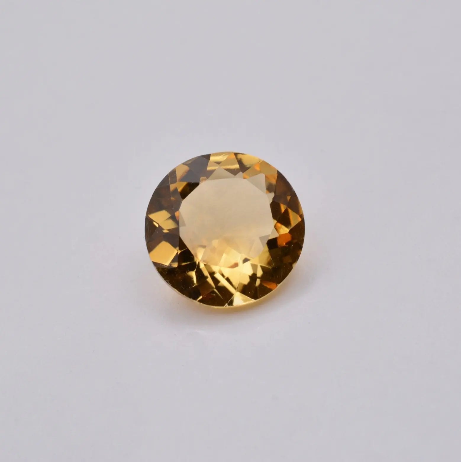 Gemme tailléeCitrine Ronde 6,00ct PASSOT-GEMS