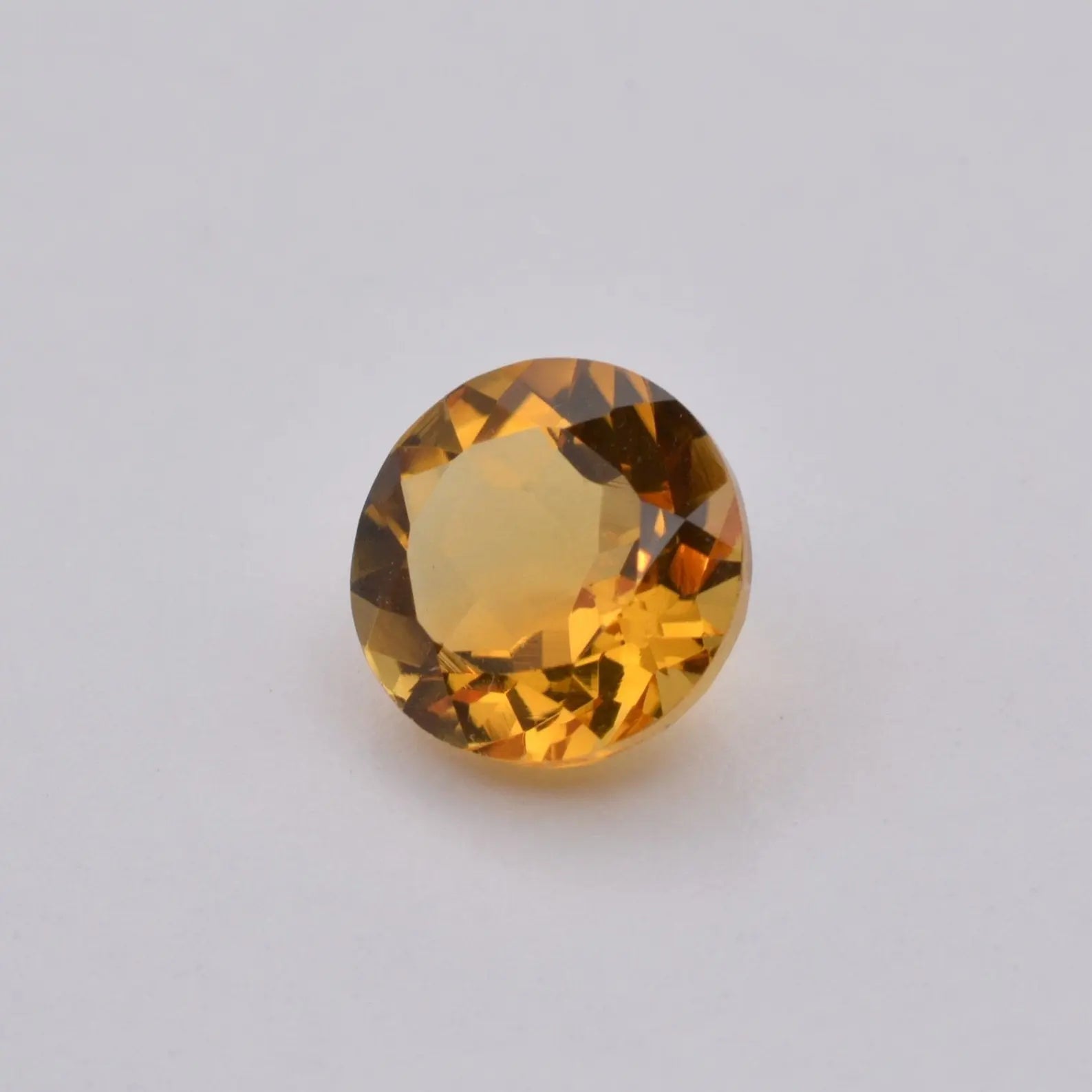 Gemme tailléeCitrine Ronde 3,36ct PASSOT-GEMS