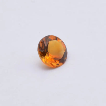 Citrine Madère Ronde 0,81ct - pierre précieuse - gemme