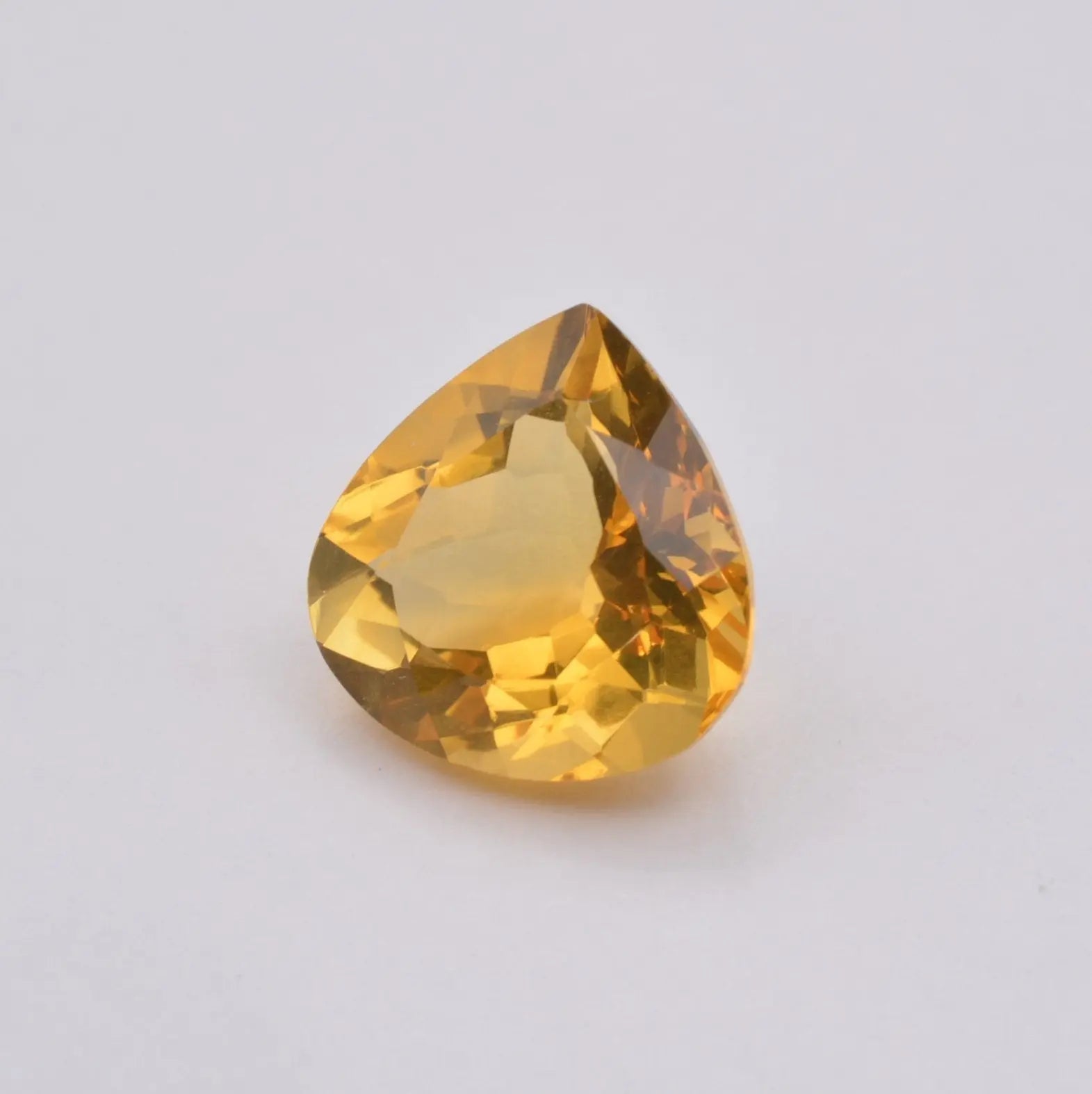 Citrine Poire 7,81ct - pierre précieuse - gemme