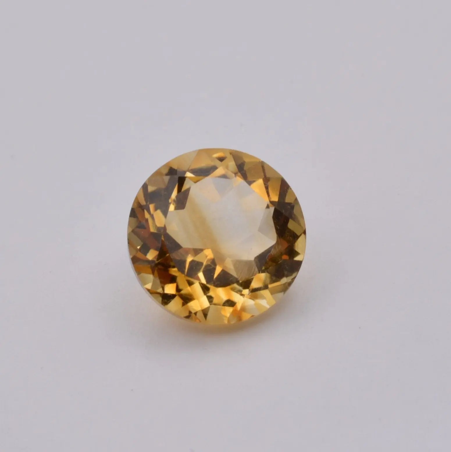 Gemme tailléeCitrine Ronde 4,28ct PASSOT-GEMS