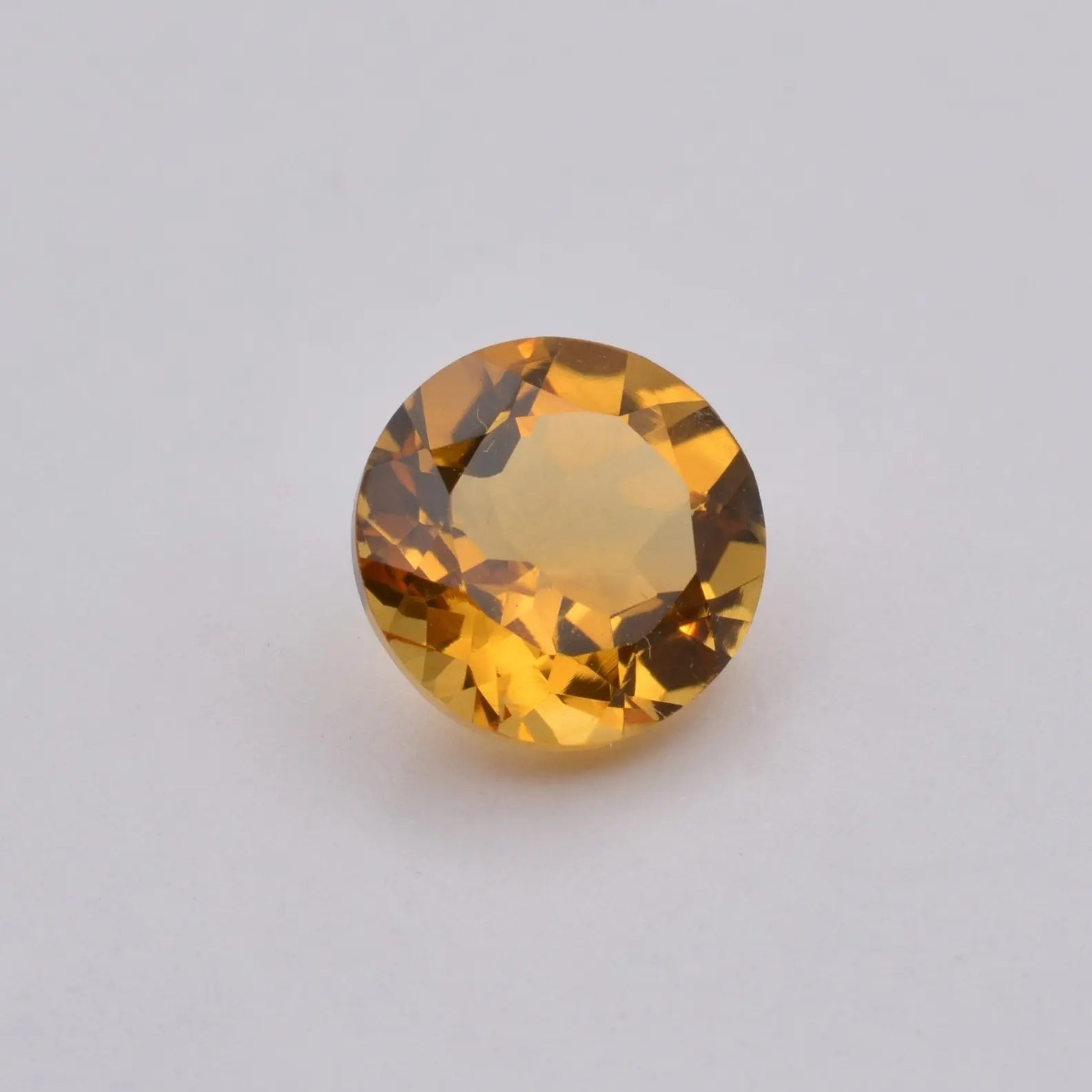 Gemme tailléeCitrine Ronde 3,36ct PASSOT-GEMS