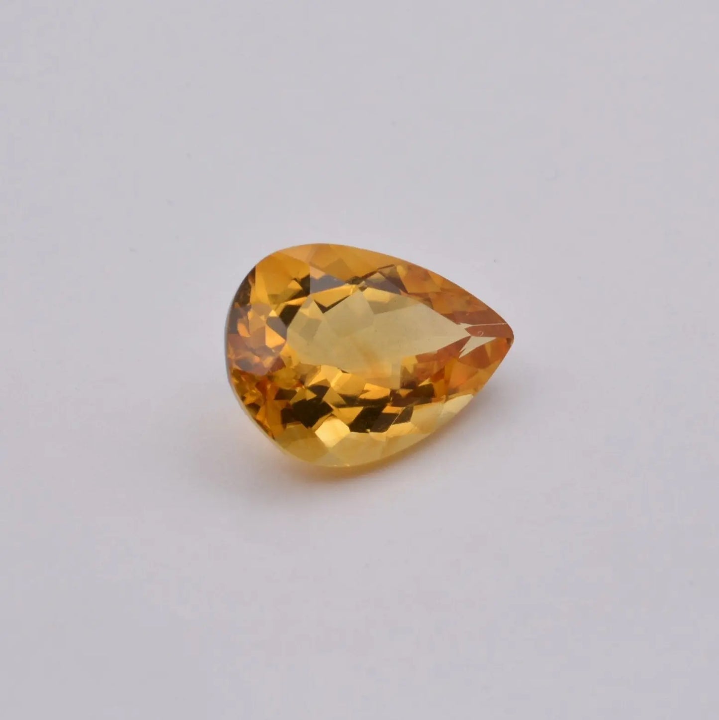 Citrine Poire 6,08ct - pierre précieuse - gemme