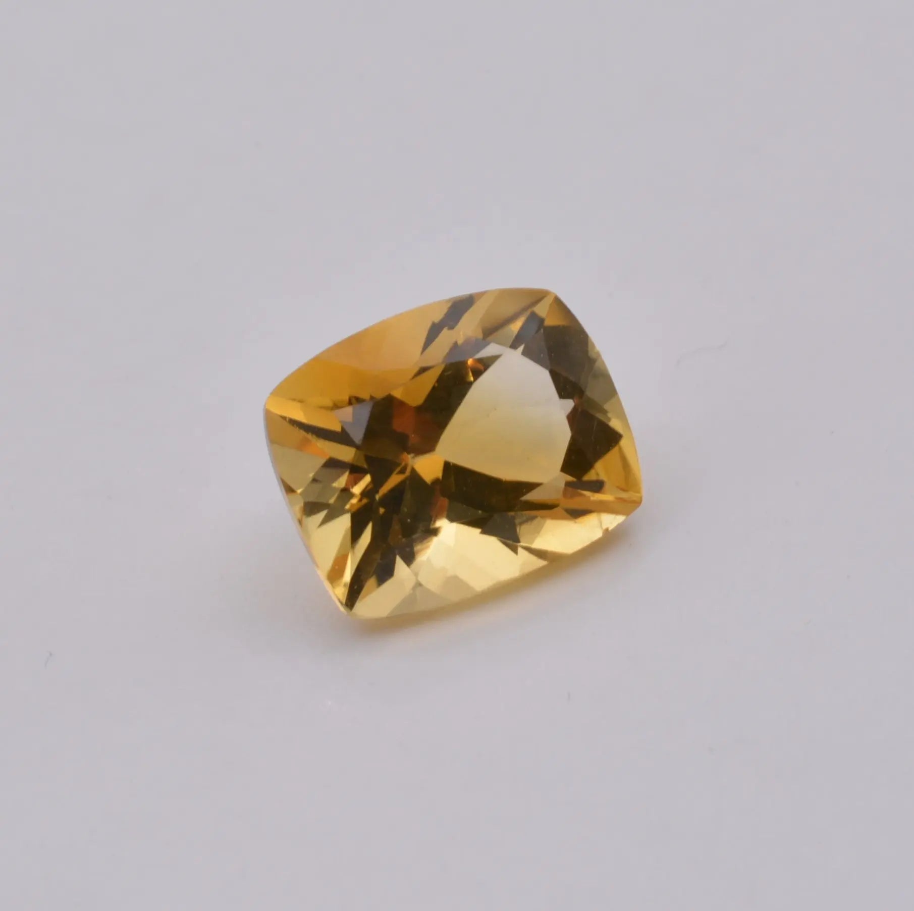 Citrine Coussin Rectangle 4,91ct - pierre précieuse - gemme
