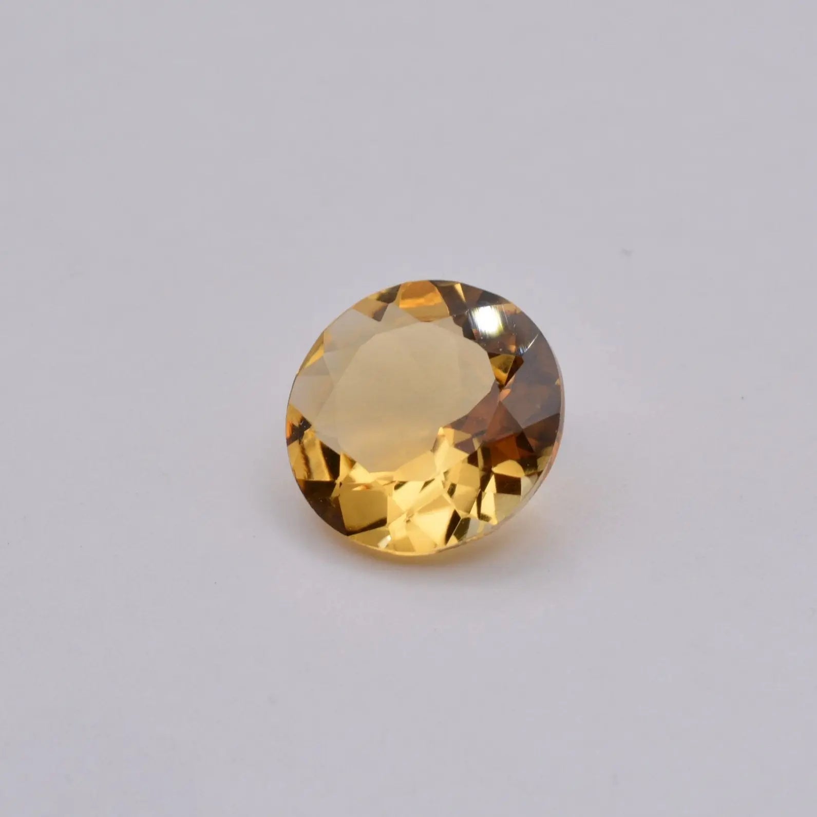 Gemme tailléeCitrine Ronde 6,00ct PASSOT-GEMS