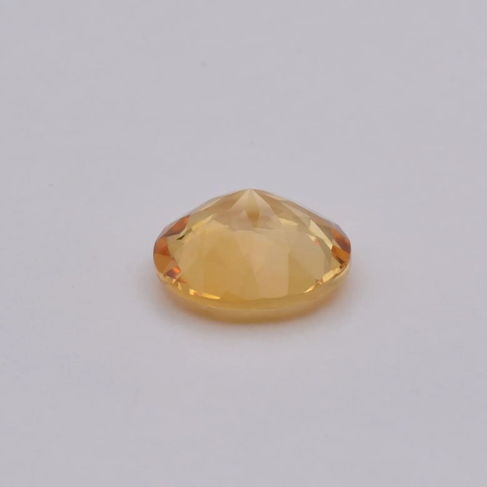 Gemme tailléeCitrine Ronde 6,00ct PASSOT-GEMS
