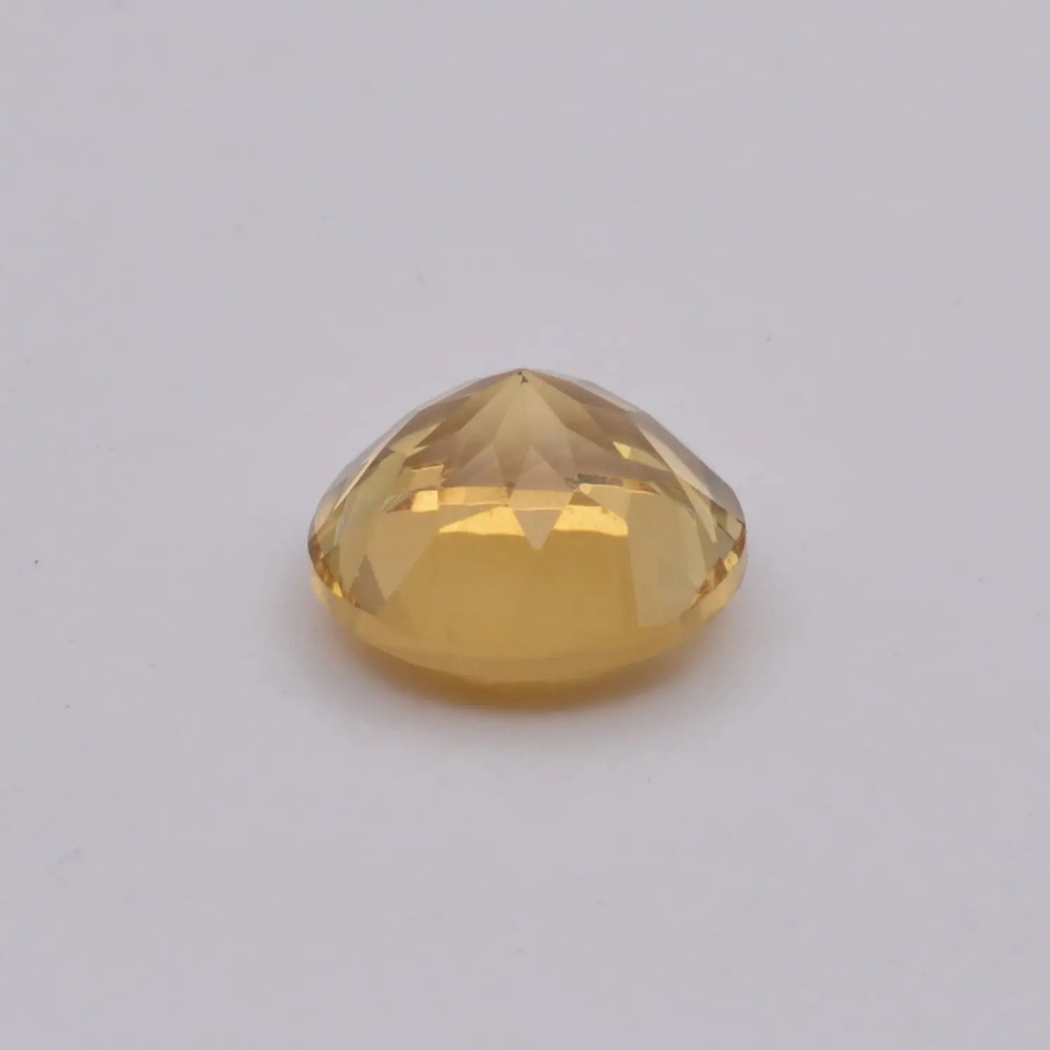 Gemme tailléeCitrine Ronde 4,28ct PASSOT-GEMS