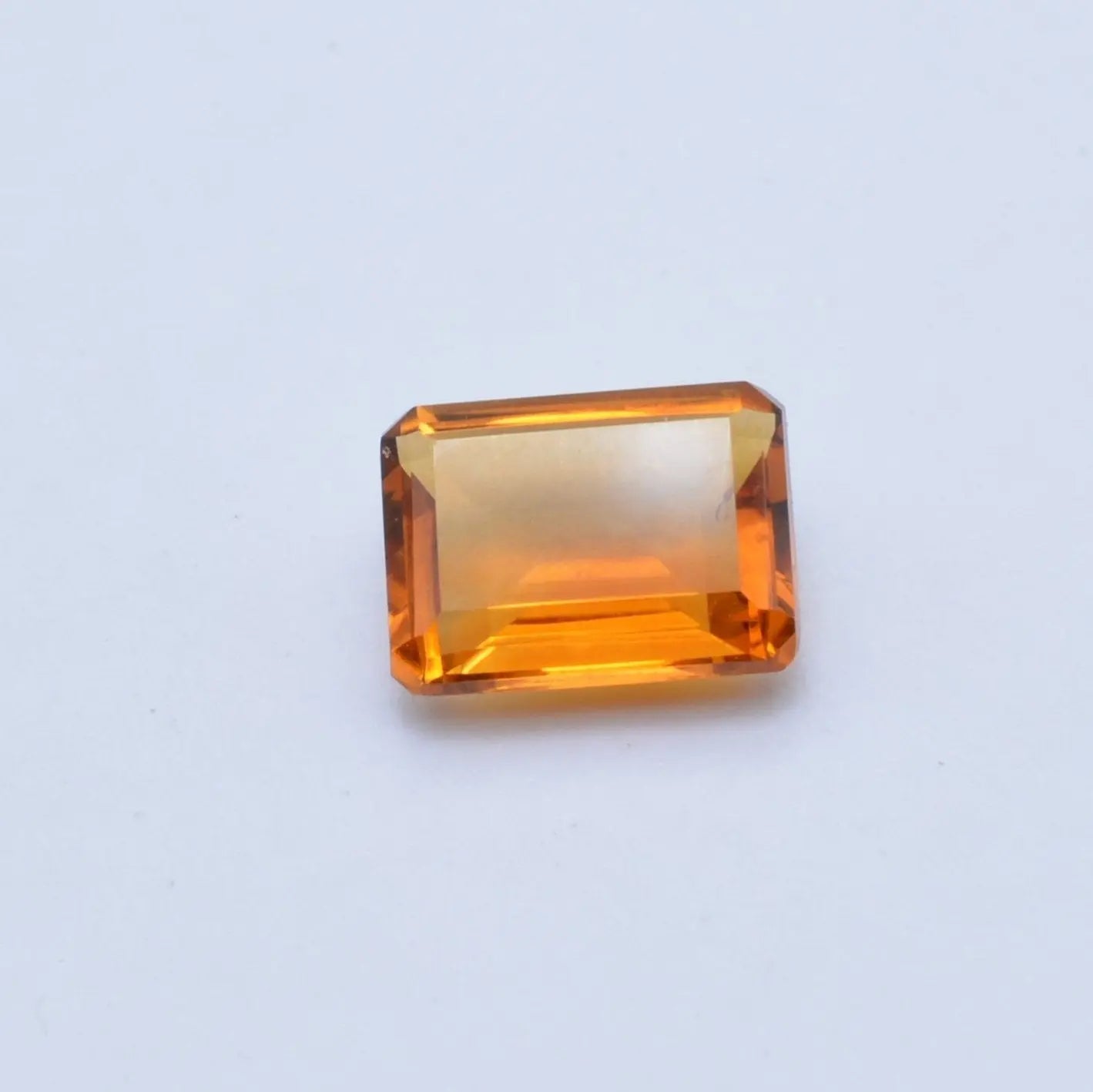 Gemme tailléeCitrine Madère Rectangle 1,45ct PASSOT-GEMS