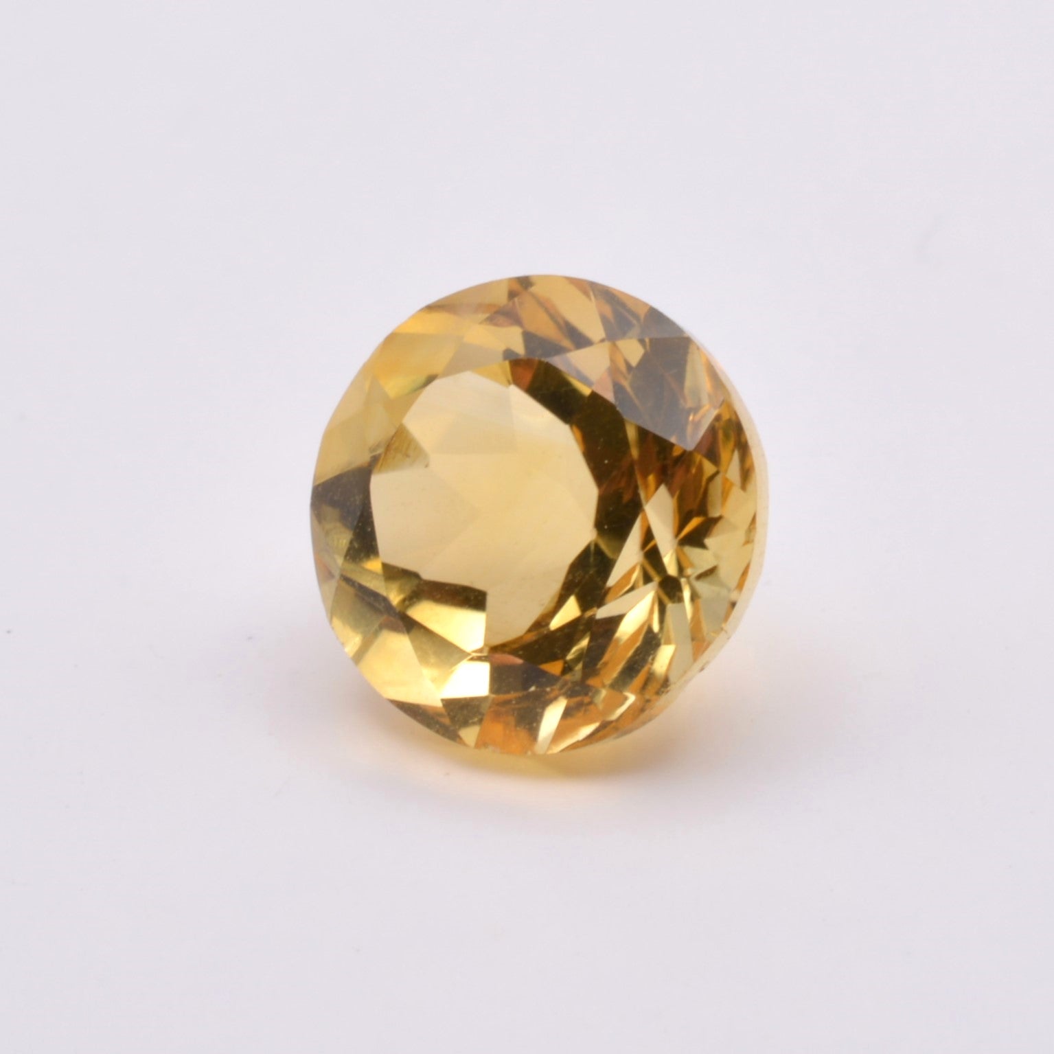 Gemme tailléeCitrine Ronde 3,94ct PASSOT-GEMS
