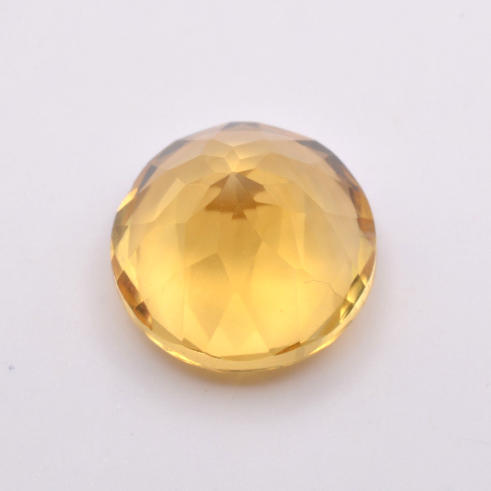 Gemme tailléeCitrine Ronde 3,94ct PASSOT-GEMS